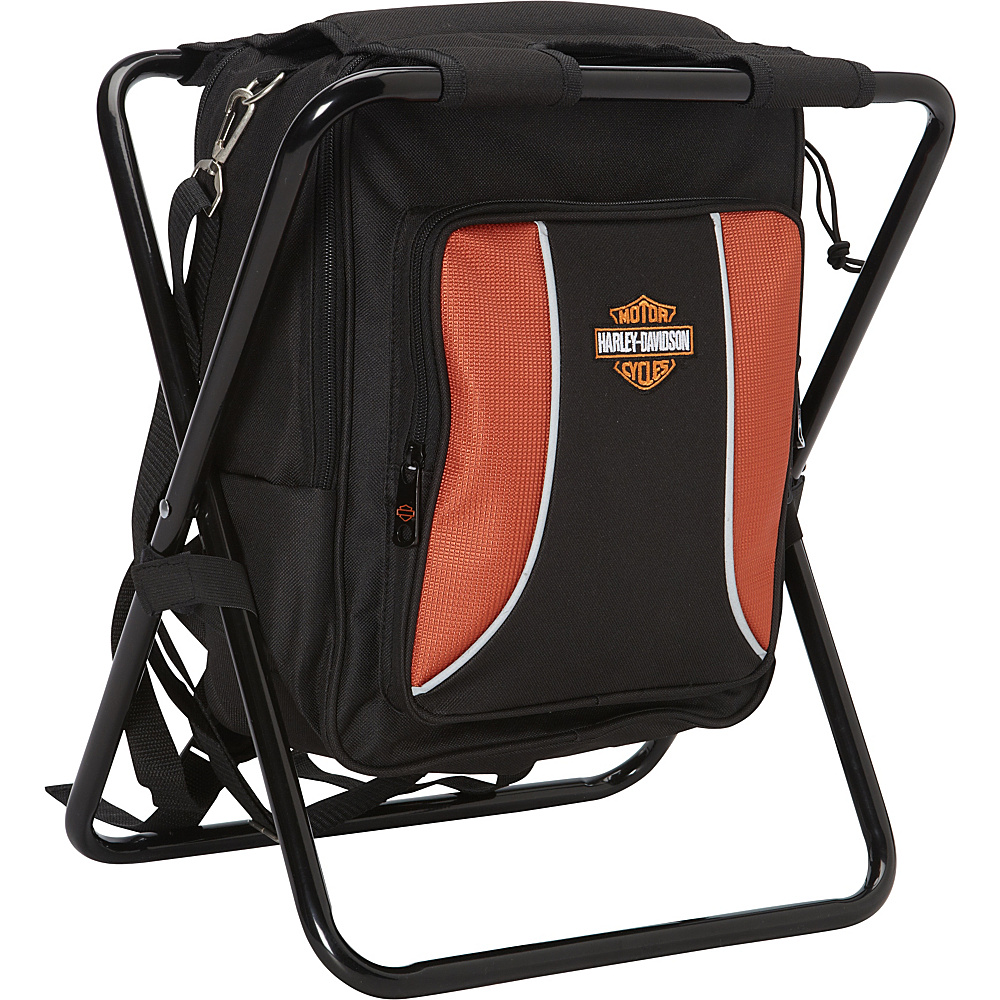 Harley Davidson by Athalon Backpack Cooler Seat Black Harley Davidson by Athalon Travel Coolers