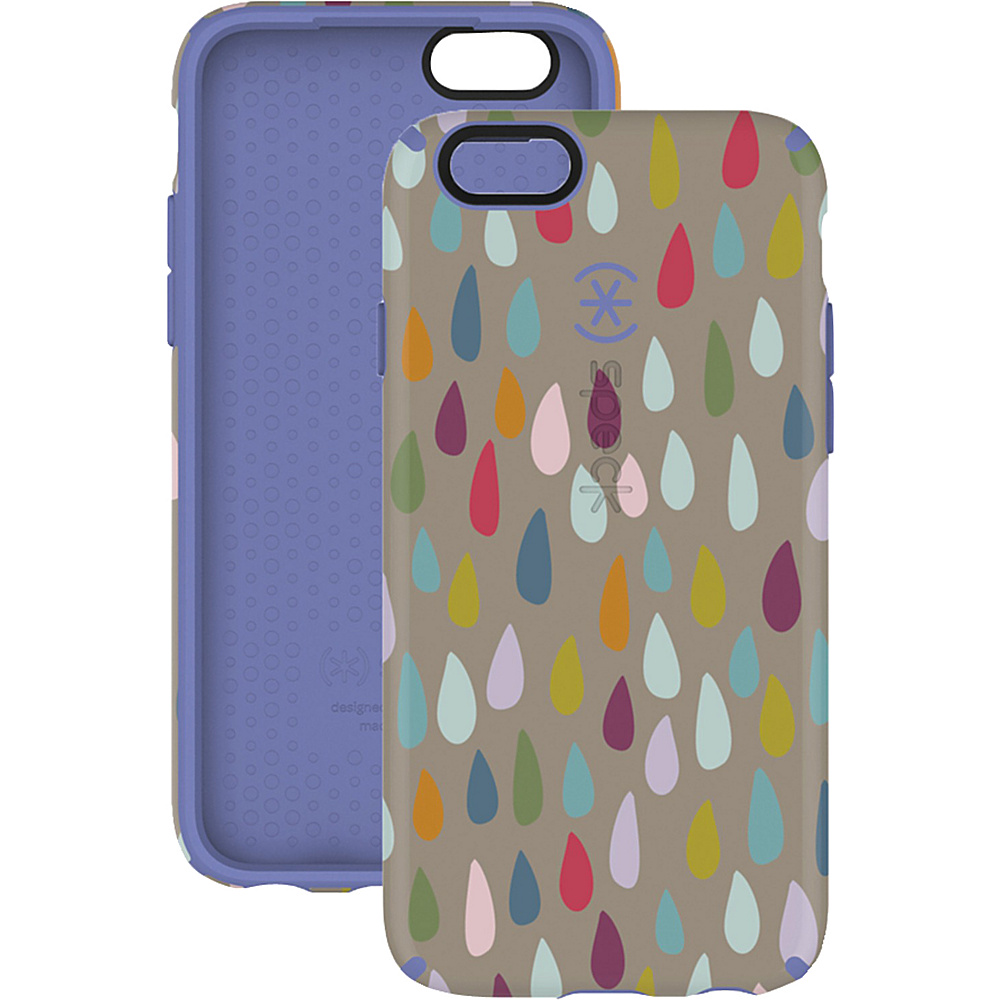 Speck iPhone 6 4.7 Candyshell Inked Case Rainbow Drop Pattern Beaming Orchid Purple Speck Electronic Cases