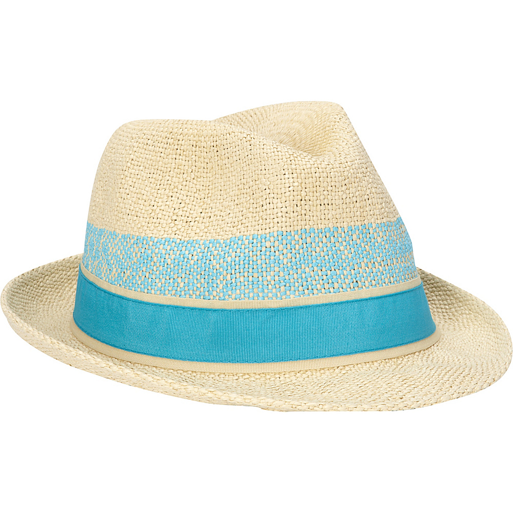 Sun N Sand Paper Braid Fedora Turquoise Sun N Sand Hats Gloves Scarves