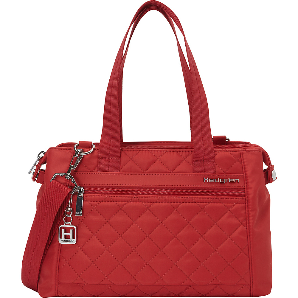 Hedgren Elenora Shoulder Bag New Bull Red Hedgren Fabric Handbags
