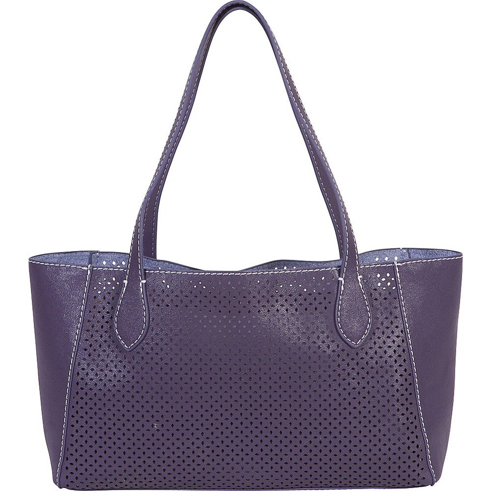 BUCO Small Diamond Tote Purple Lilac BUCO Manmade Handbags