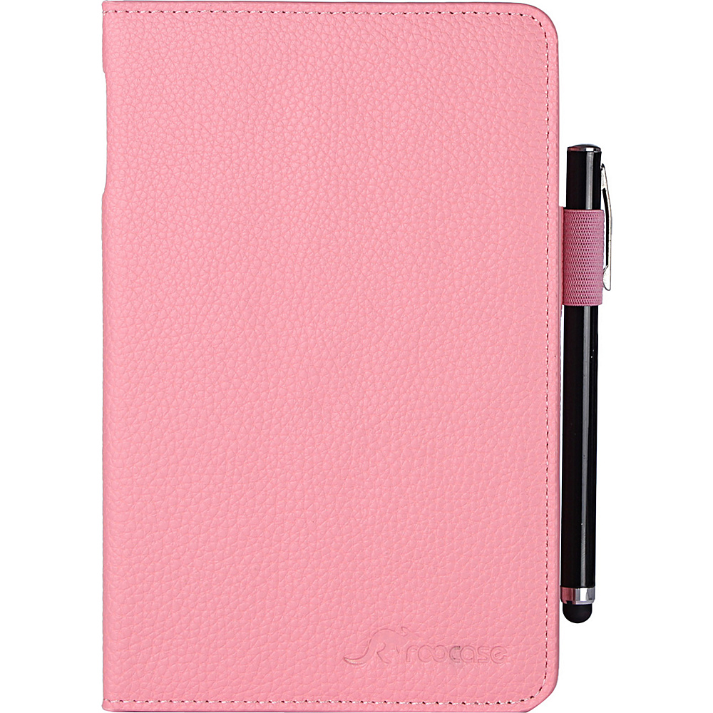 rooCASE Dual View Folio Case Smart Cover Stand for Amazon Fire HD 6 Pink rooCASE Electronic Cases