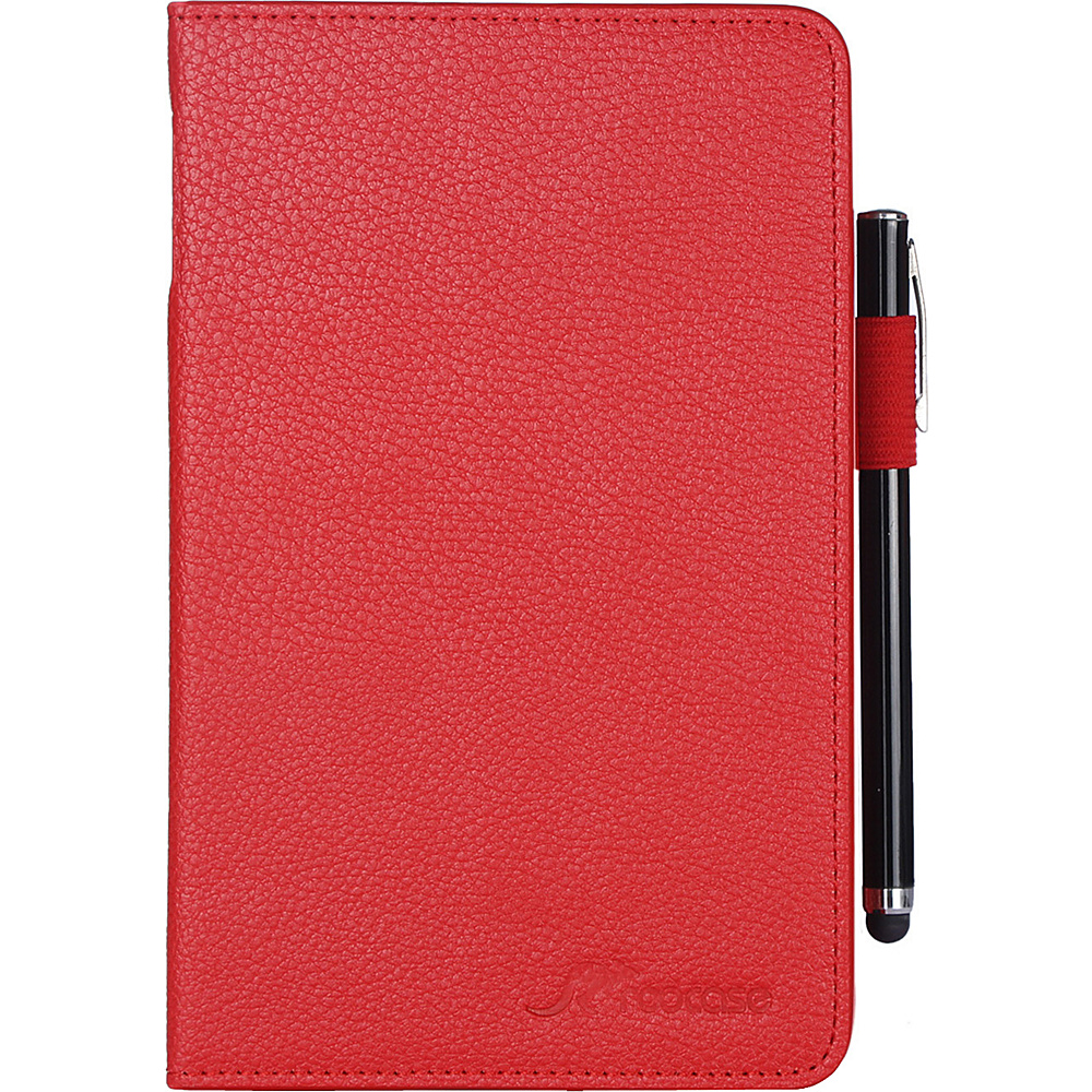 rooCASE Dual View Folio Case Smart Cover Stand for Amazon Fire HD 6 Red rooCASE Electronic Cases