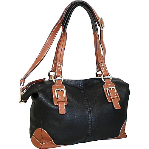 Nino Bossi Soho Satchel Black - Nino Bossi Leather Handbags