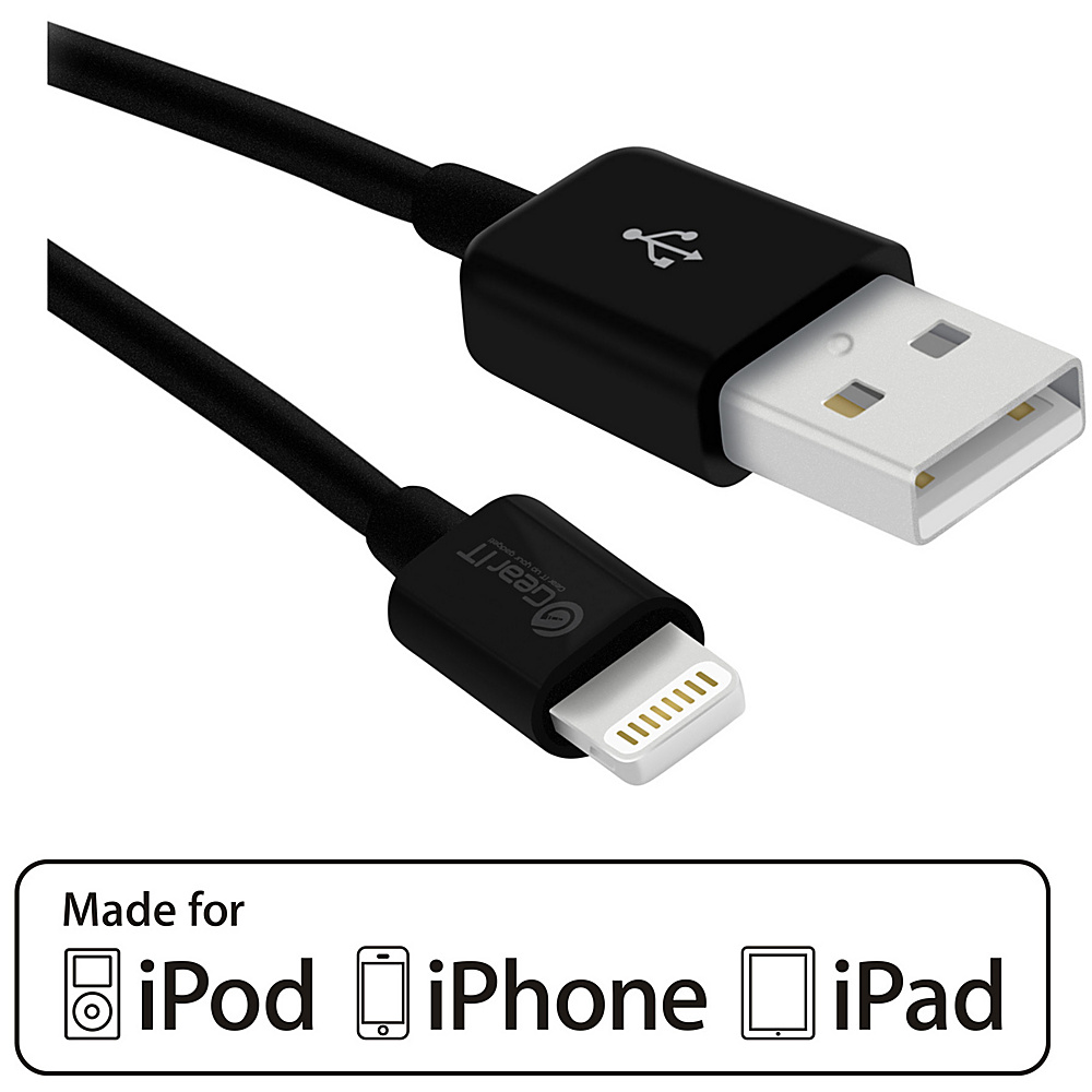 GearIt GearIt Apple MFi Certified Lightning USB Data Sync Cable 3ft for iPhone iPad iPod Black GearIt Electronics