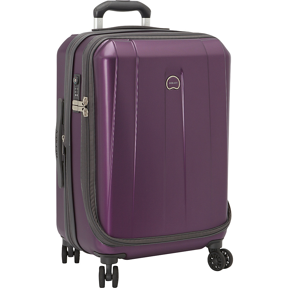 Delsey Helium Shadow 3.0 Carry on Exp. Spinner Suiter Trolley Purple Delsey Hardside Luggage