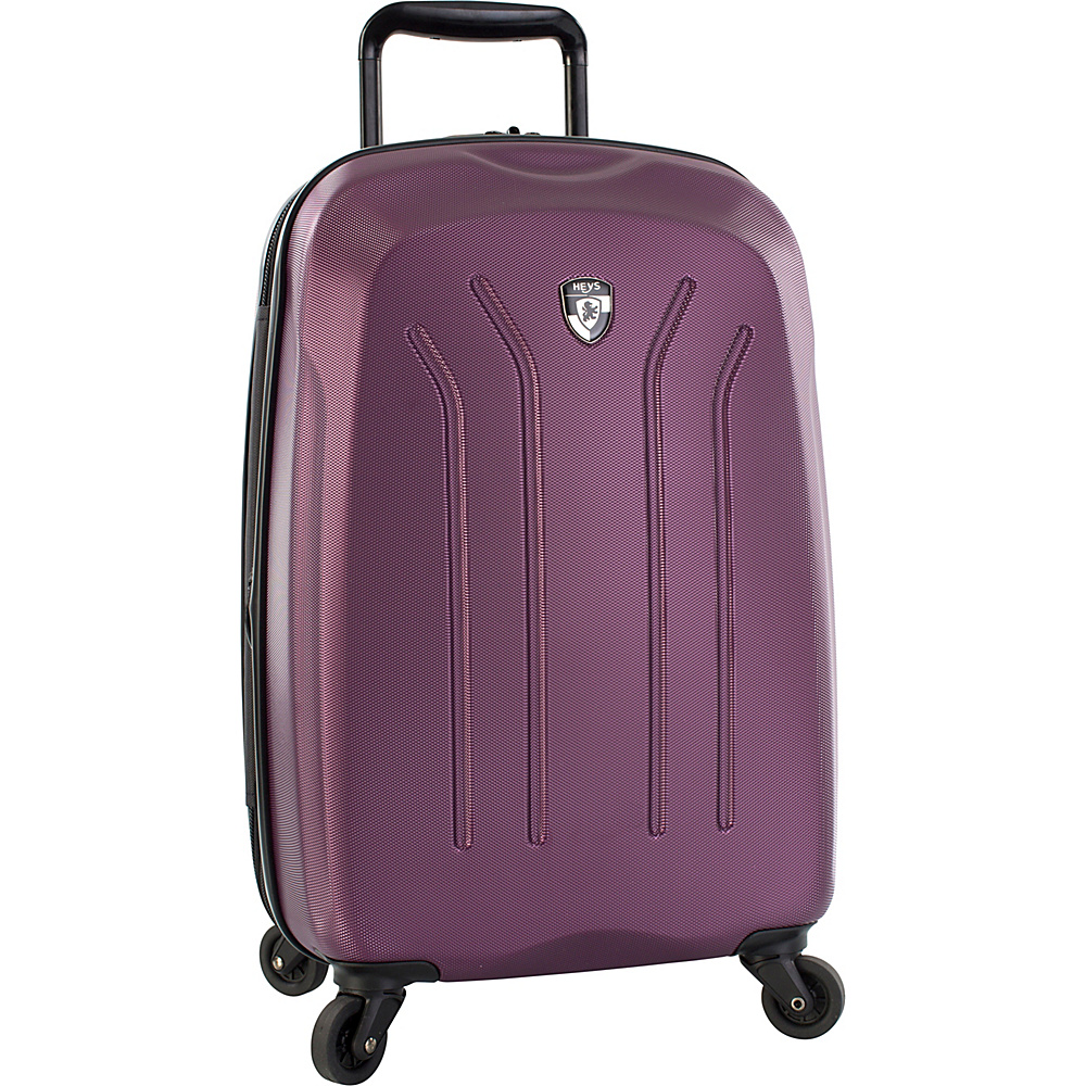 Heys America Lightweight Pro 21 Carry On Spinner Luggage Purple Heys America Hardside Luggage
