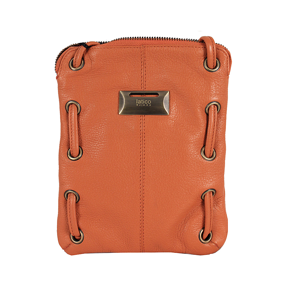 Latico Leathers Berne Crossbody Orange Latico Leathers Leather Handbags