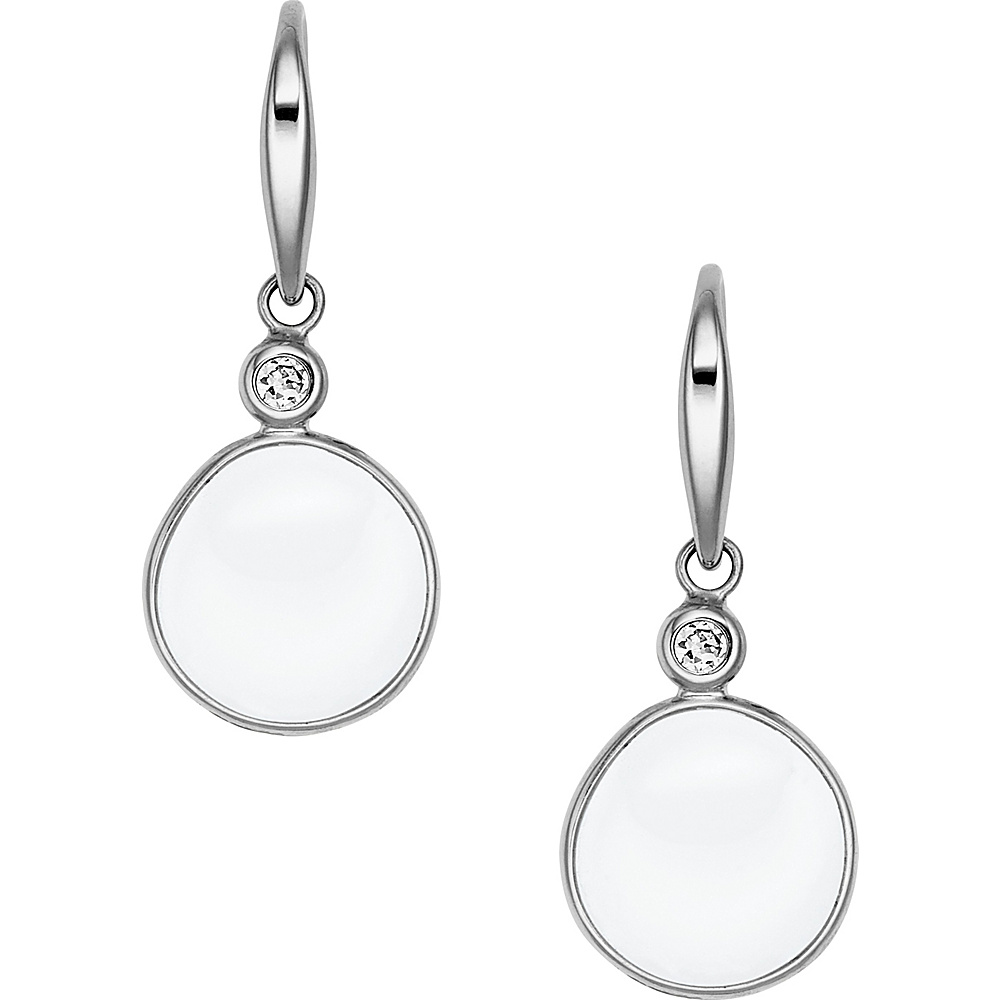 Skagen White Sea Glass Hook Earring Silver Skagen Other Fashion Accessories