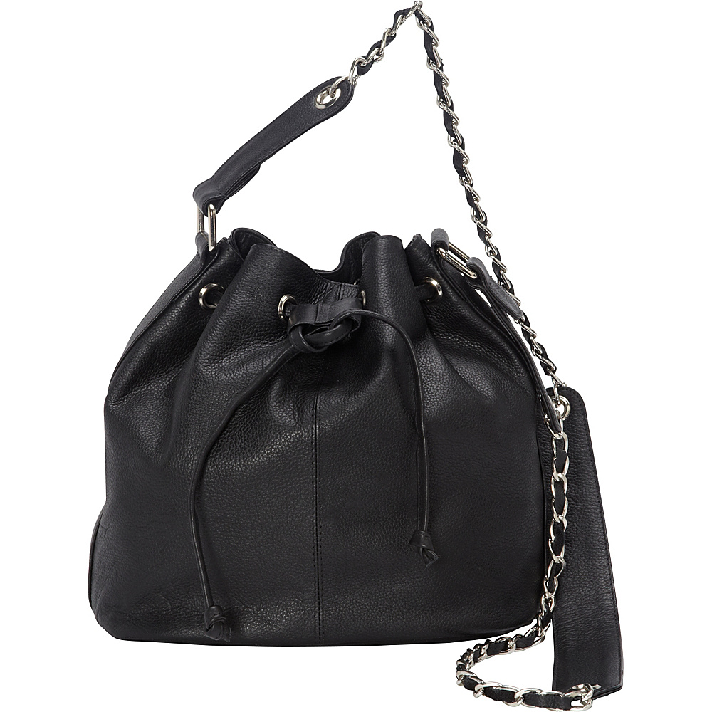 Sharo Leather Bags Soft Leather Bucket Shoulder Bag Black Sharo Leather Bags Leather Handbags