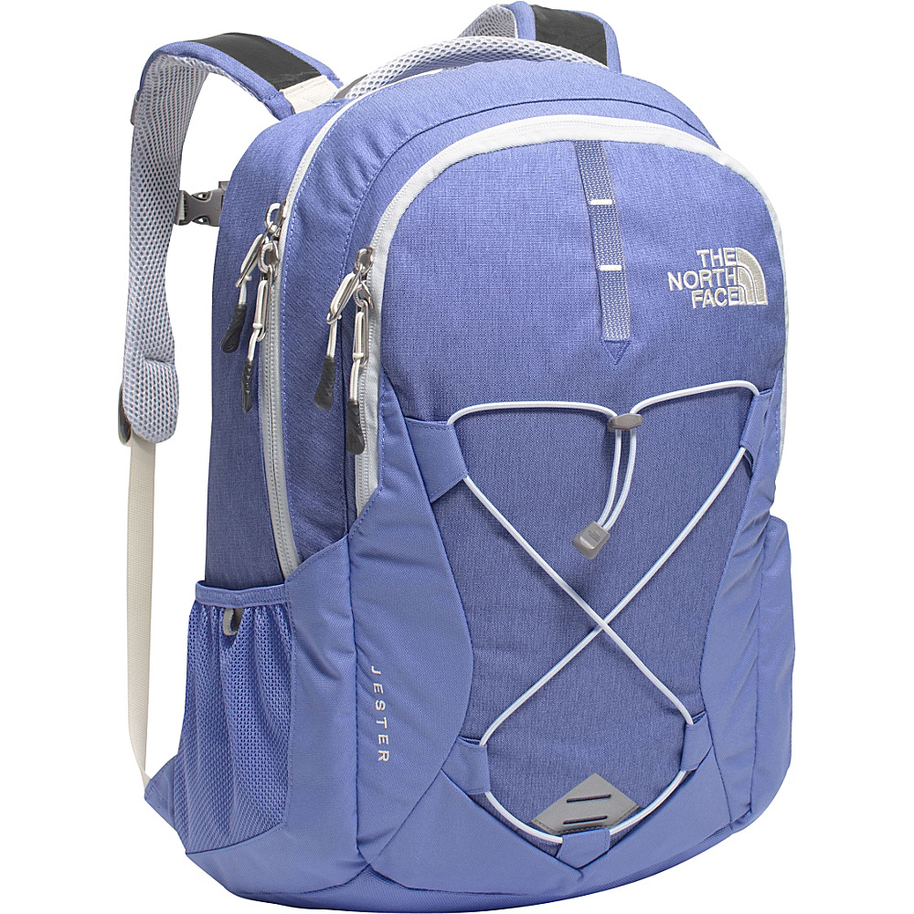 The North Face Women s Jester Laptop Backpack Stellar Blue Heather Arctic Ice Blue The North Face Business Laptop Backpacks