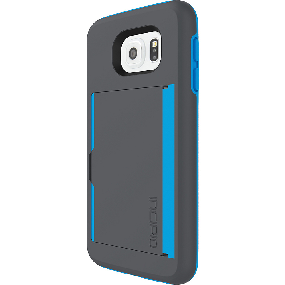 Incipio STOWAWAY for Samsung Galaxy S6 Charcoal Neon Blue Incipio Electronic Cases
