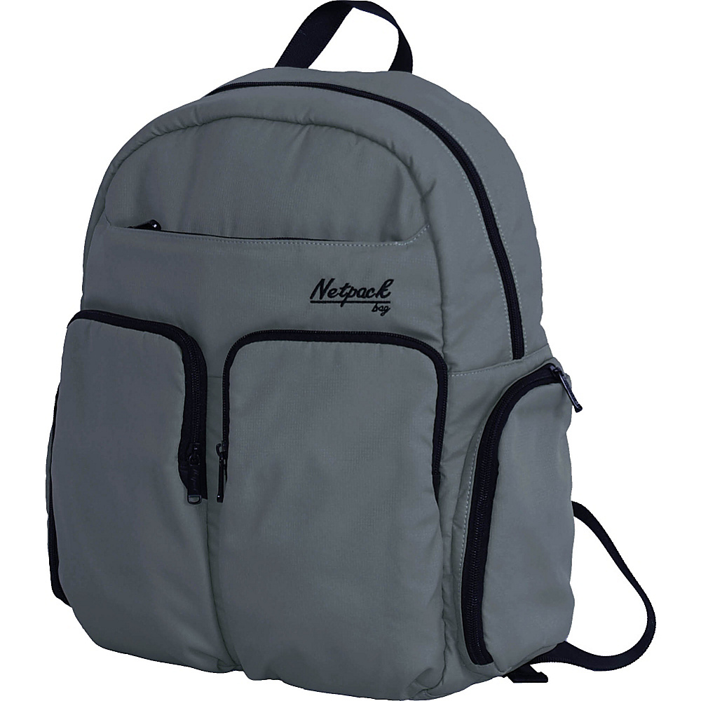Netpack Soft Lightweight Day Pack with RFID Pocket Grey Netpack Everyday Backpacks