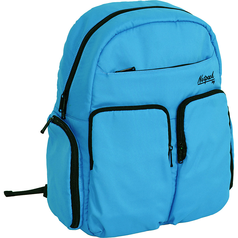 Netpack Soft Lightweight Day Pack with RFID Pocket Blue Netpack Everyday Backpacks