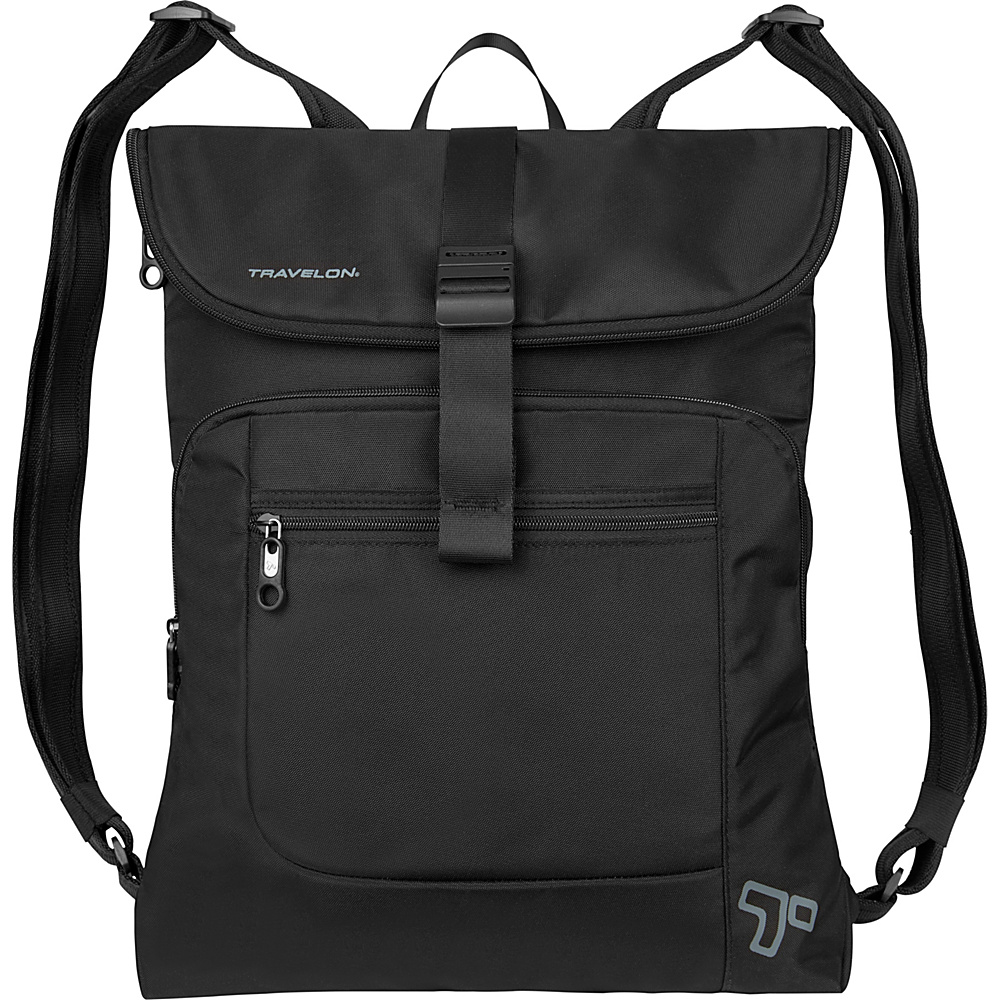 Travelon Anti Theft Urban Flap Over Backpack Black Travelon Business Laptop Backpacks
