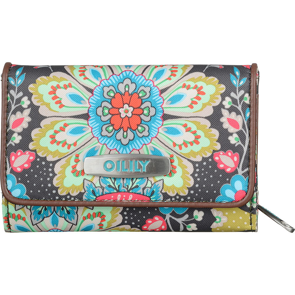 Oilily Travel Small Wallet Charcoal Oilily Ladies Small Wallets