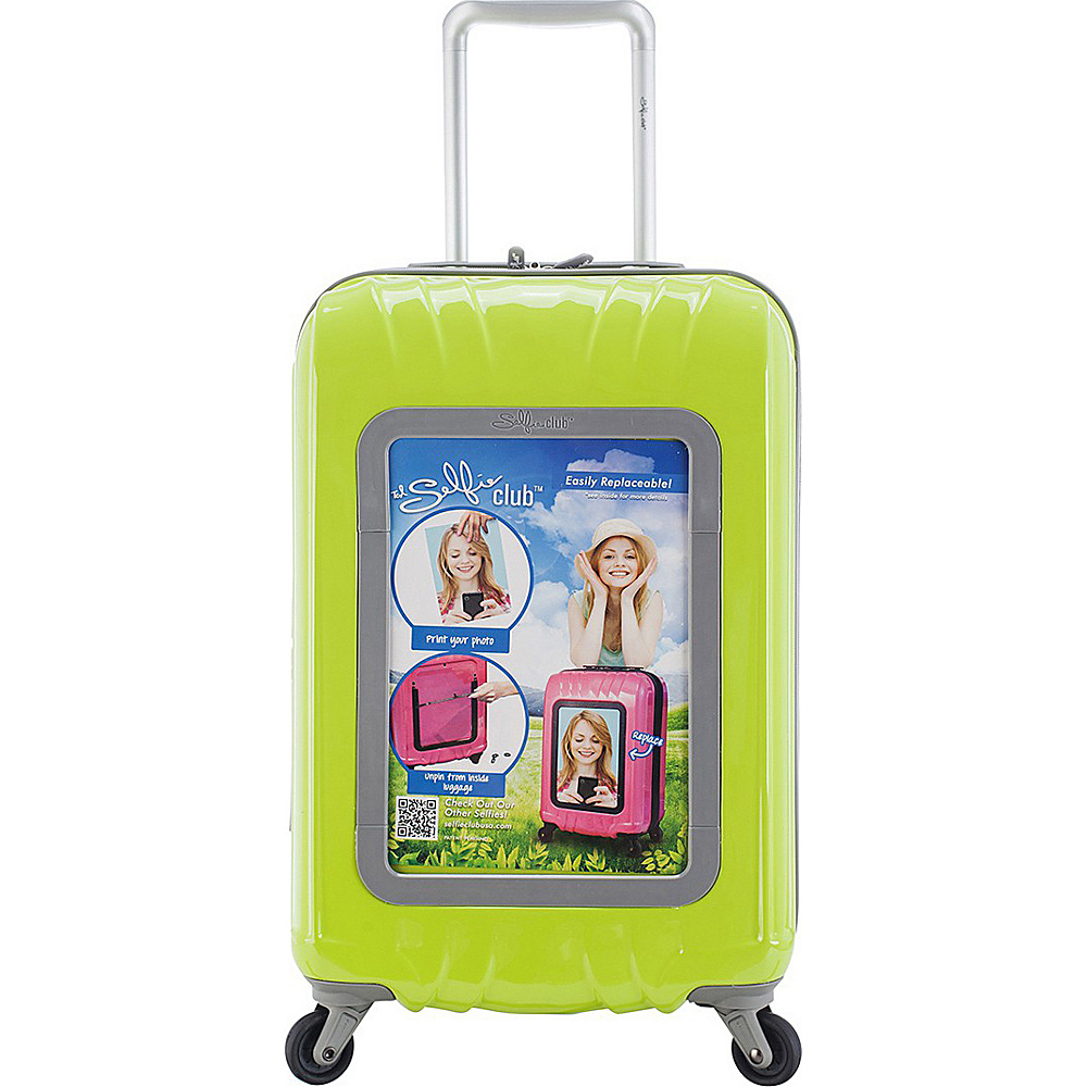 Travelers Club Luggage 20 Selfie Personalized Carry On Lime Travelers Club Luggage Hardside Carry On