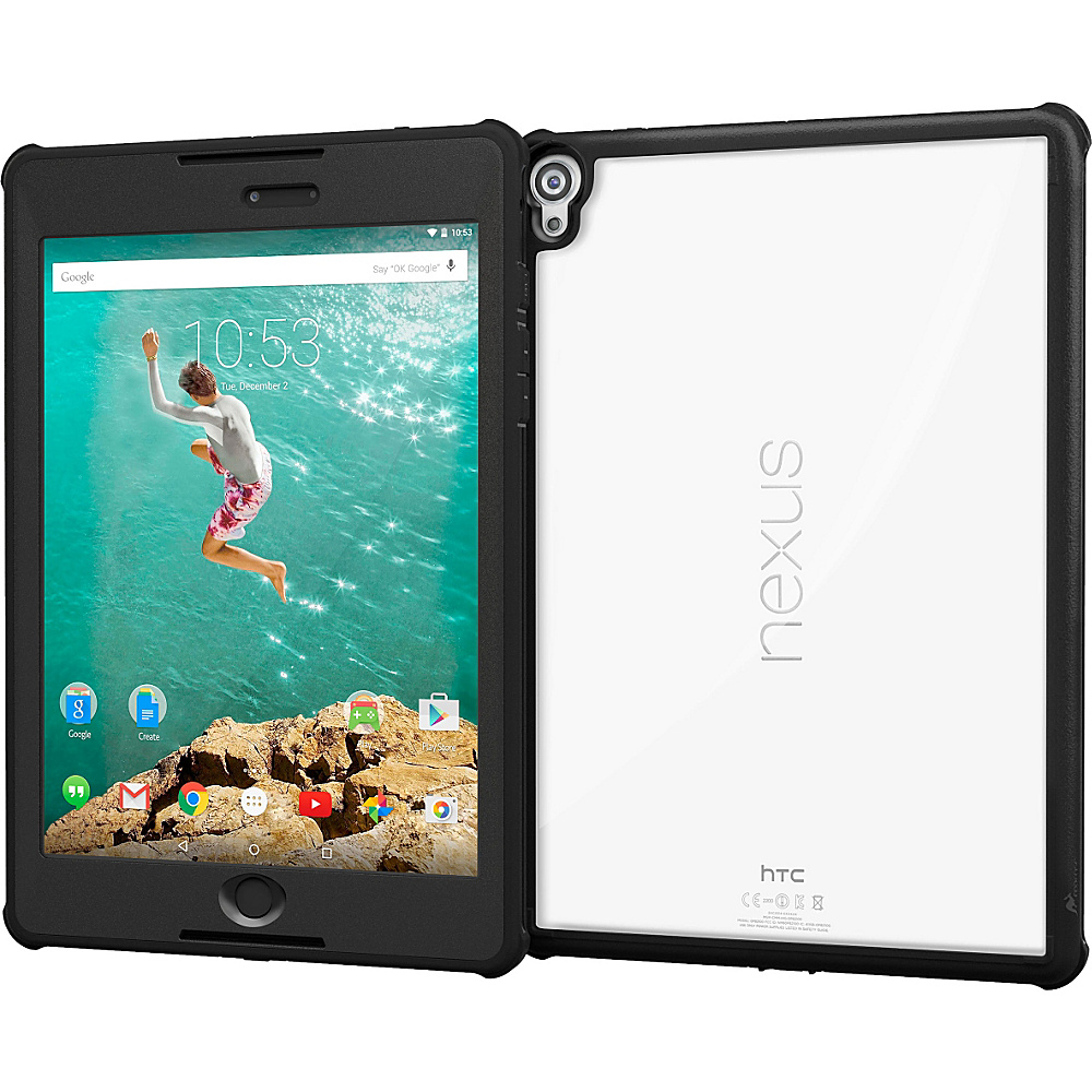 rooCASE Google Nexus 9 Case Glacier Tough Full Body Cover Granite Black rooCASE Electronic Cases