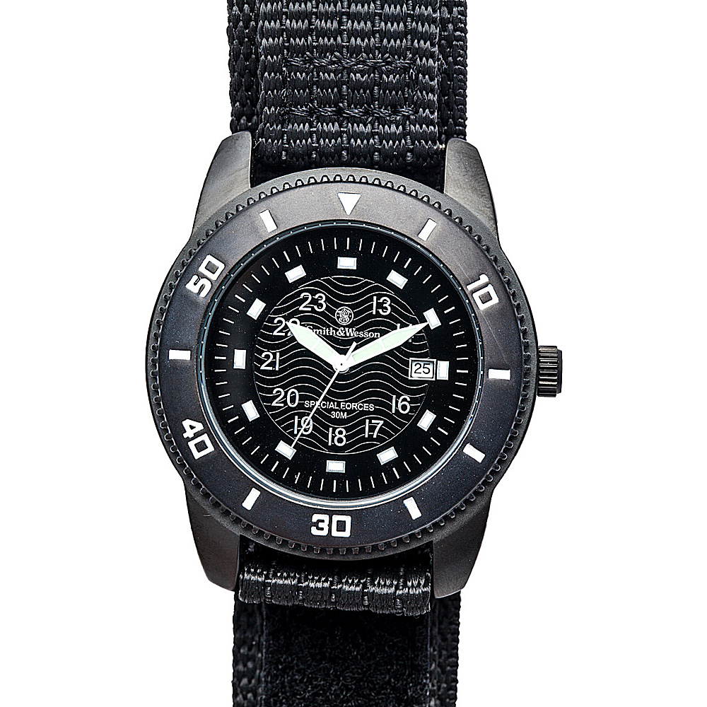 Smith Wesson Watches Commando Watch with Nylon Strap Black Smith Wesson Watches Watches
