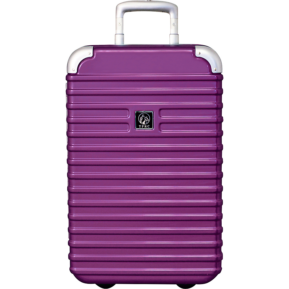 Travelers Club Luggage Orbit 20 Seat On Carry On Plum Travelers Club Luggage Hardside Carry On