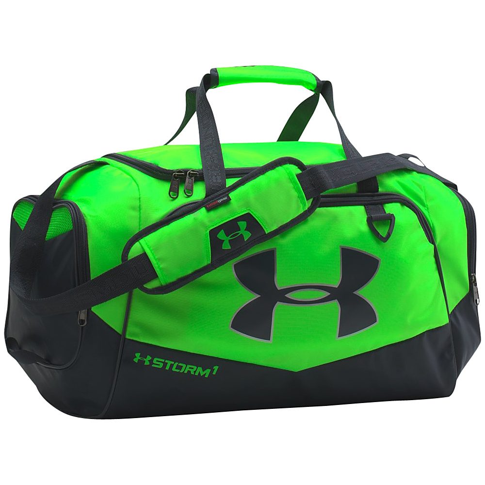 Under Armour Undeniable SM Duffel II Hyper Green Stealth Gray Tropic Pink Under Armour All Purpose Duffels