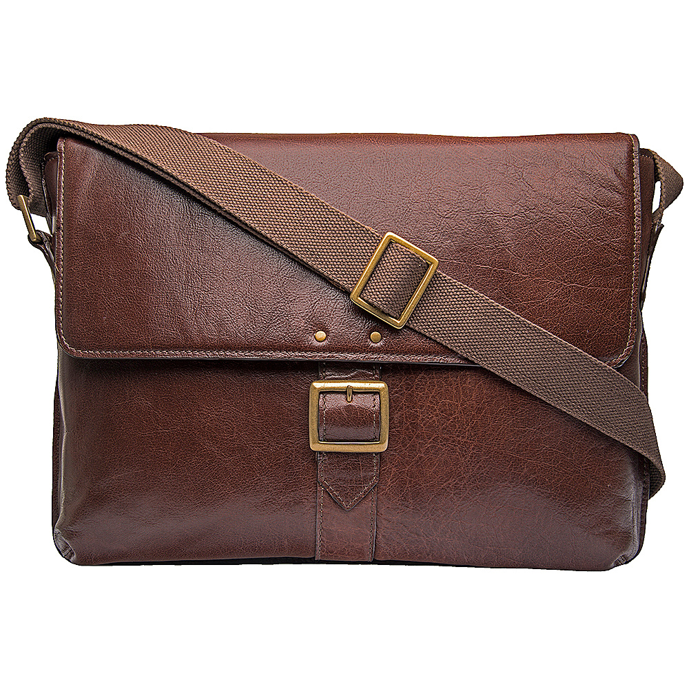 Hidesign Vespucci Medium Horizontal Messenger Brown Hidesign Messenger Bags