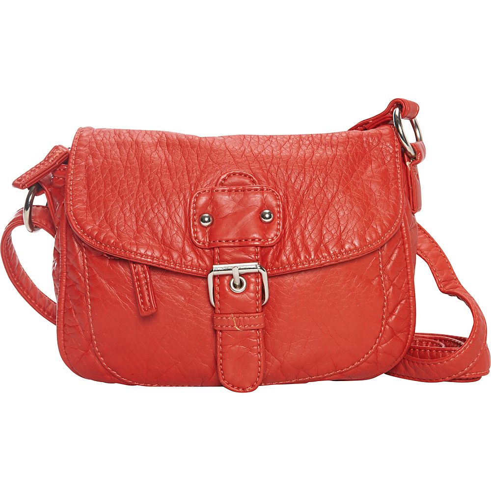 Ampere Creations The Kate Crossbody Blood Orange Ampere Creations Manmade Handbags