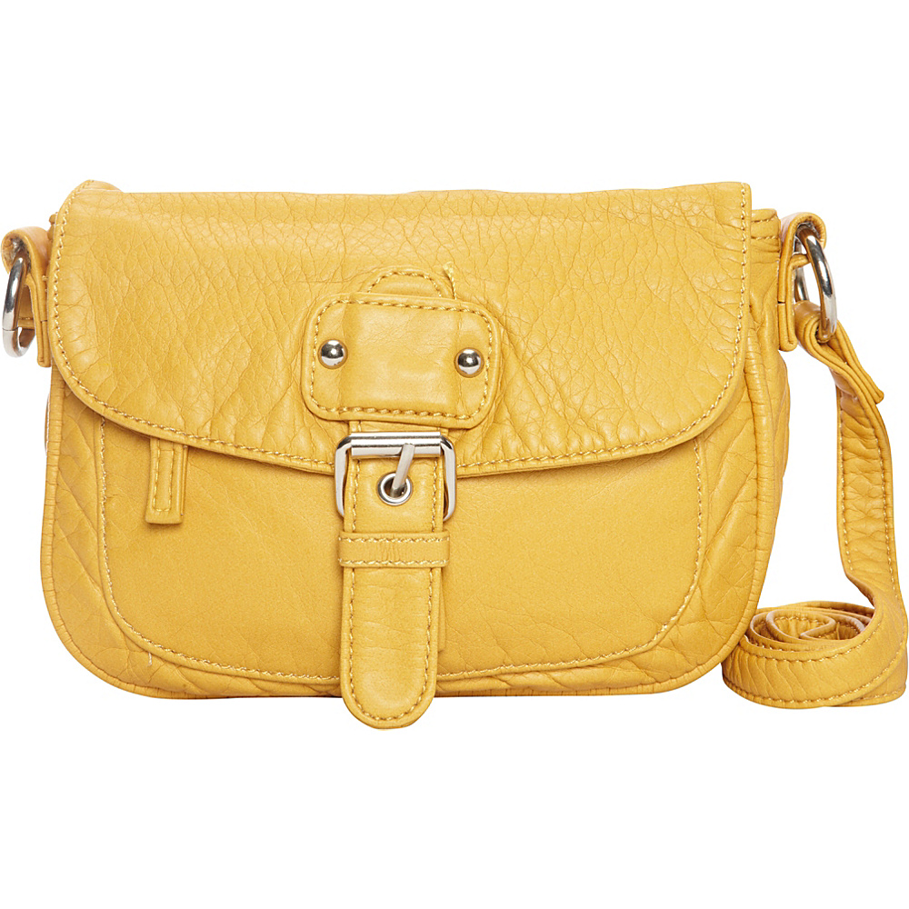 Ampere Creations The Kate Crossbody Mustard Ampere Creations Manmade Handbags