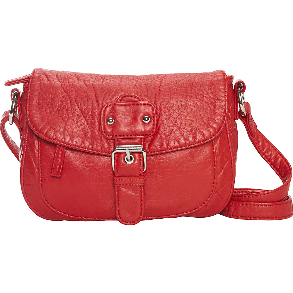 Ampere Creations The Kate Crossbody Red Ampere Creations Manmade Handbags