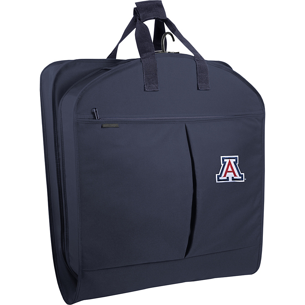 Wally Bags Arizona Wildcats 40 Suit Length Garment Bag with Two Pockets Navy Wally Bags Garment Bags