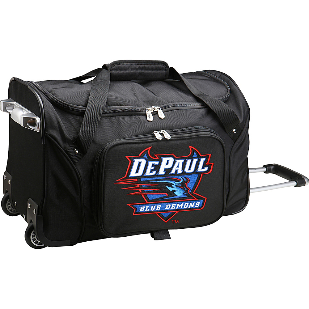 Denco Sports Luggage NCAA 22 Rolling Duffel DePaul University Blue Demons Denco Sports Luggage Small Rolling Luggage