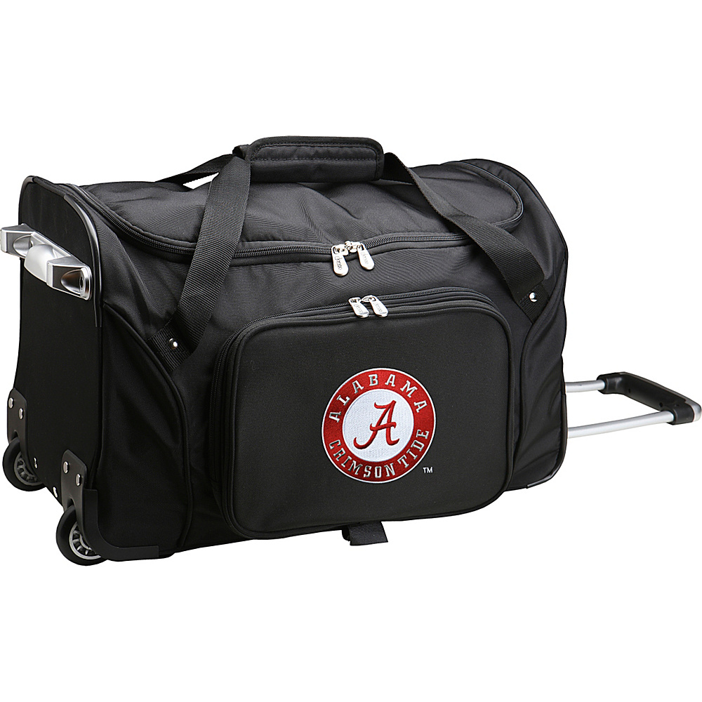 Denco Sports Luggage NCAA 22 Rolling Duffel University of Alabama Crimson Tide Denco Sports Luggage Small Rolling Luggage