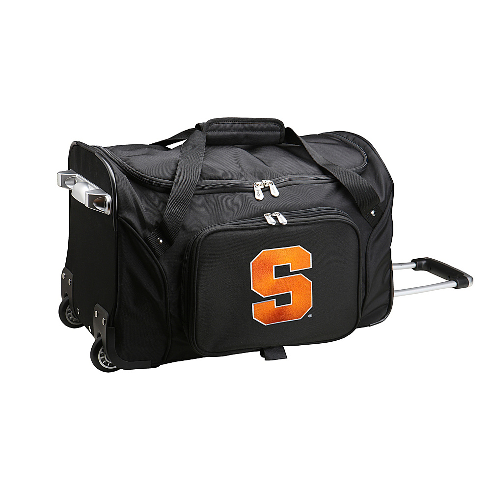 Denco Sports Luggage NCAA 22 Rolling Duffel Syracuse University Orange Denco Sports Luggage Small Rolling Luggage