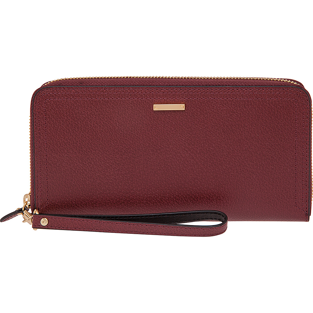Lodis Stephanie Vera Wristlet Wallet with RFID Protection Burgundy Lodis Ladies Small Wallets