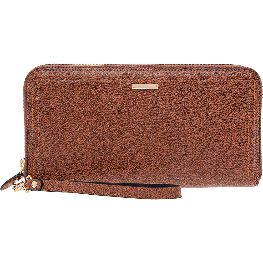 Lodis Stephanie Vera Wristlet Wallet with RFID Protection Chestnut Lodis Women s Wallets