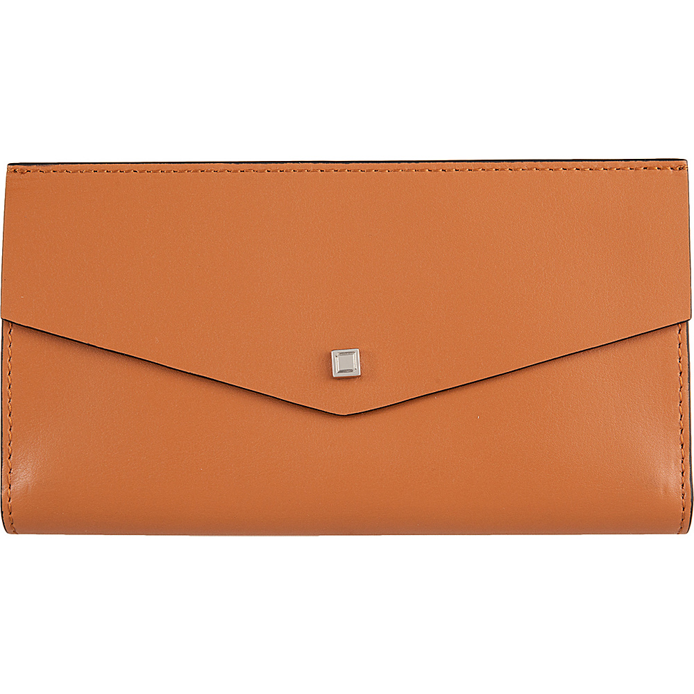 Lodis Blair Unlined Amanda Continental Clutch Toffee Taupe Lodis Women s Wallets