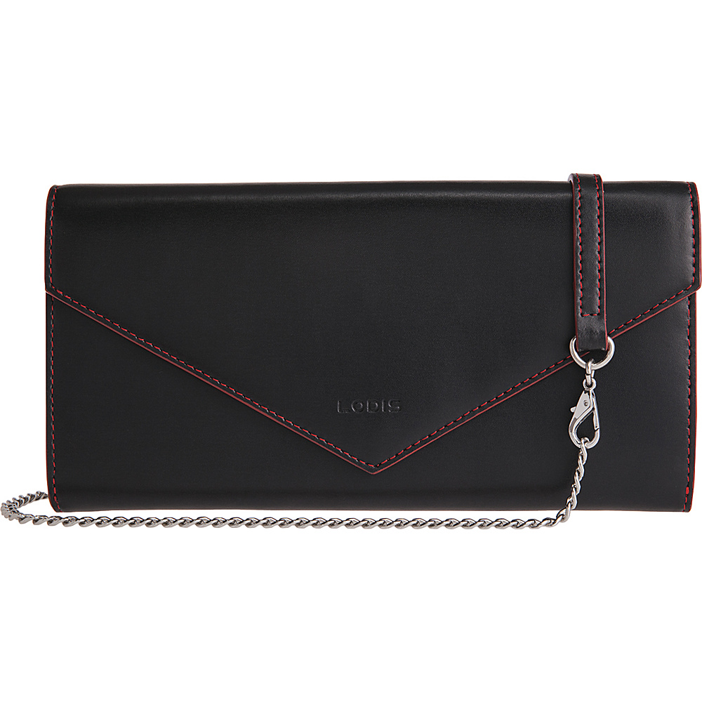 Lodis Audrey Nina Crossbody Black Red Lodis Leather Handbags