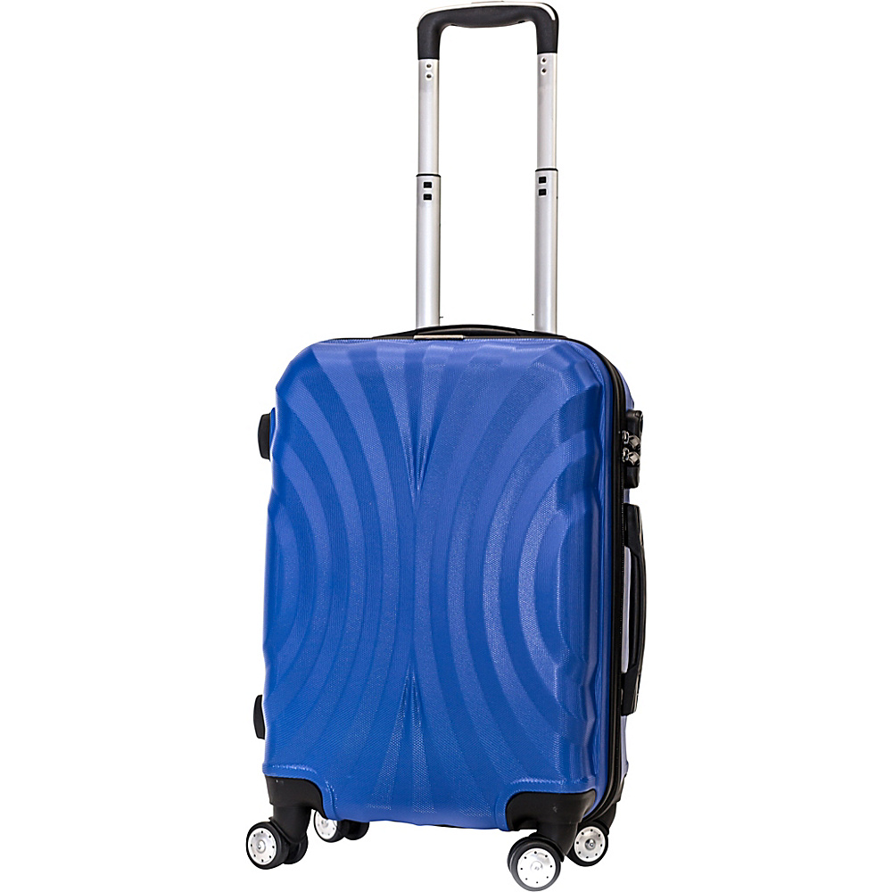 English Laundry 1304 Collection 22 Carry On ABS Trolley Case Luggage Royal Blue English Laundry Hardside Luggage
