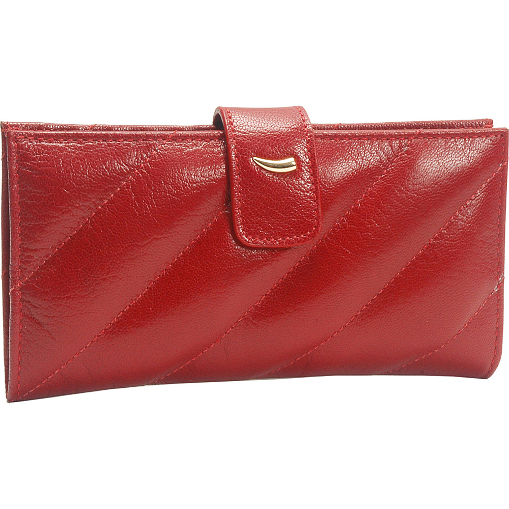 TUSK LTD Sayoko Slim Clutch Wallet Red TUSK LTD Ladies Clutch Wallets