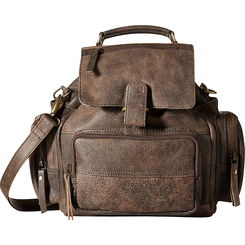 Latico Leathers Felix Backpack Distressed Brown Latico Leathers Leather Handbags