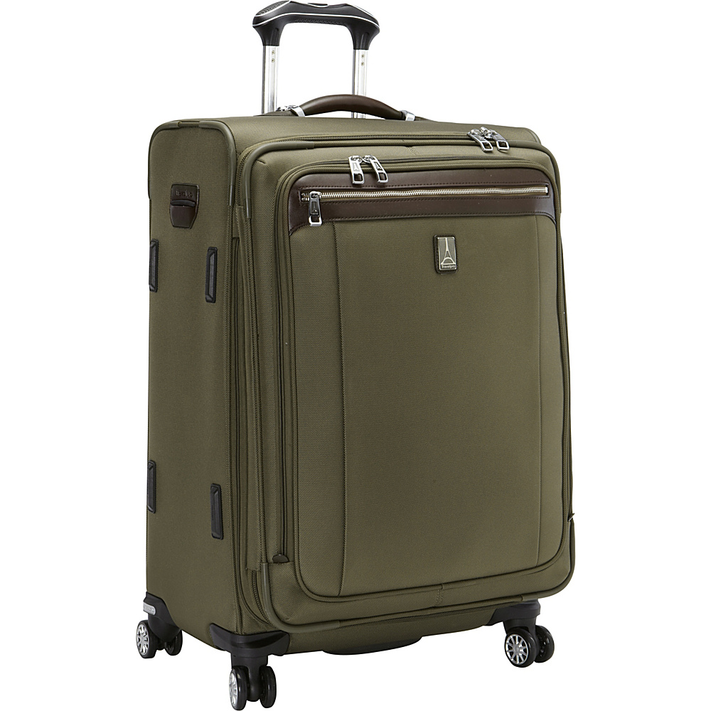 Travelpro Platinum Magna 2 25 Expandable Spinner Olive Travelpro Softside Checked