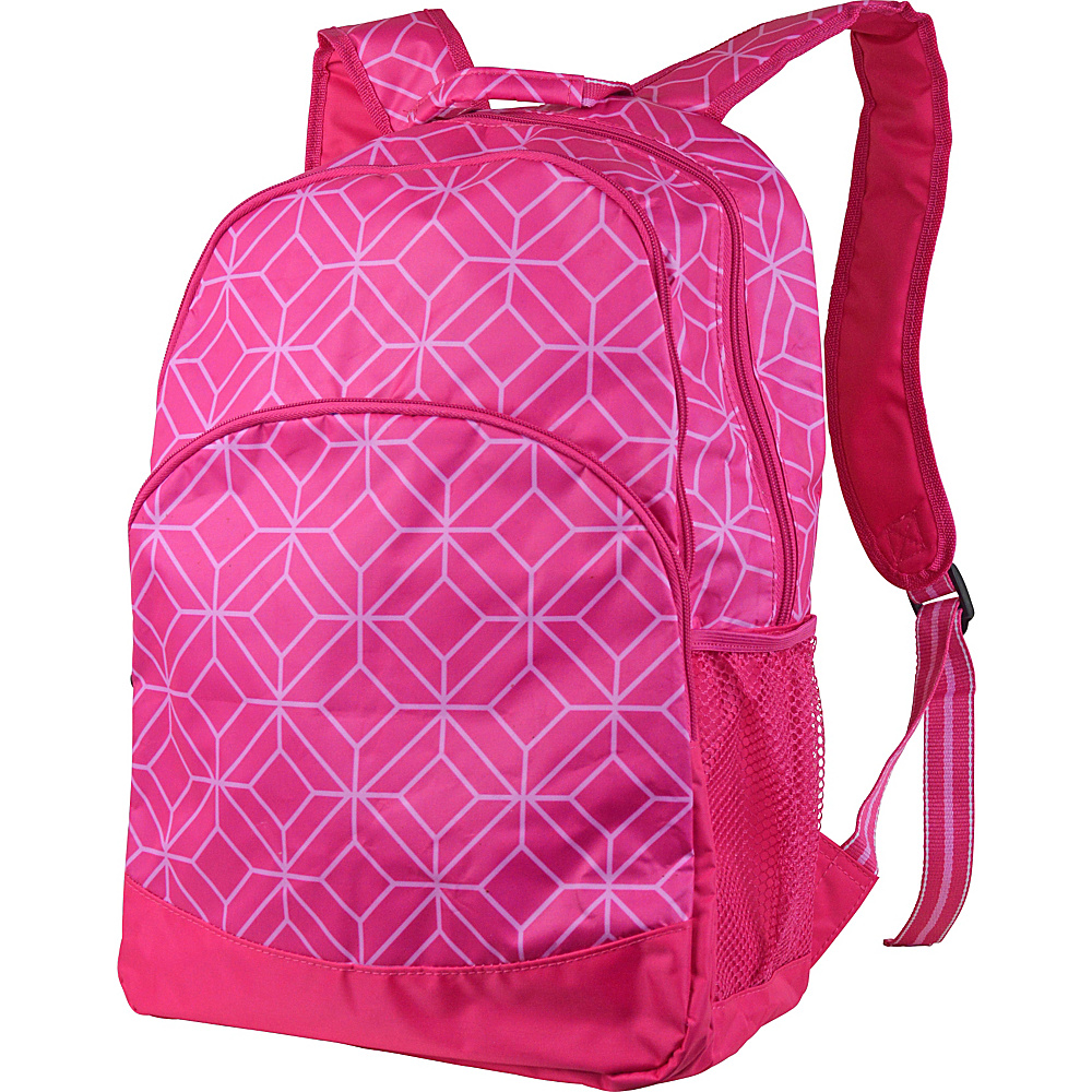 All For Color Backpack Pink Geo Gem All For Color Everyday Backpacks