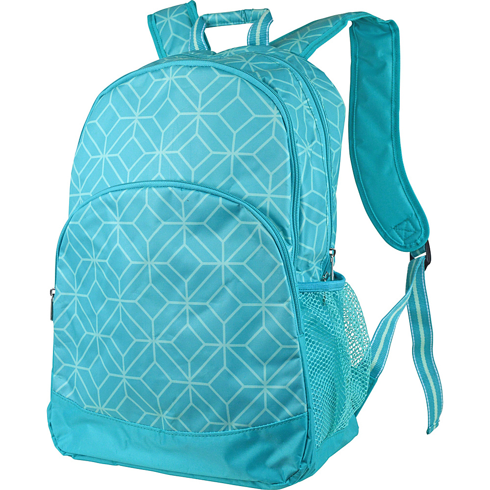 All For Color Backpack Turq Geo Gem All For Color Everyday Backpacks