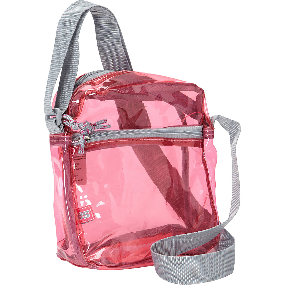 Eastsport Clear Mini Messenger Bag Clear Pink Eastsport Messenger Bags
