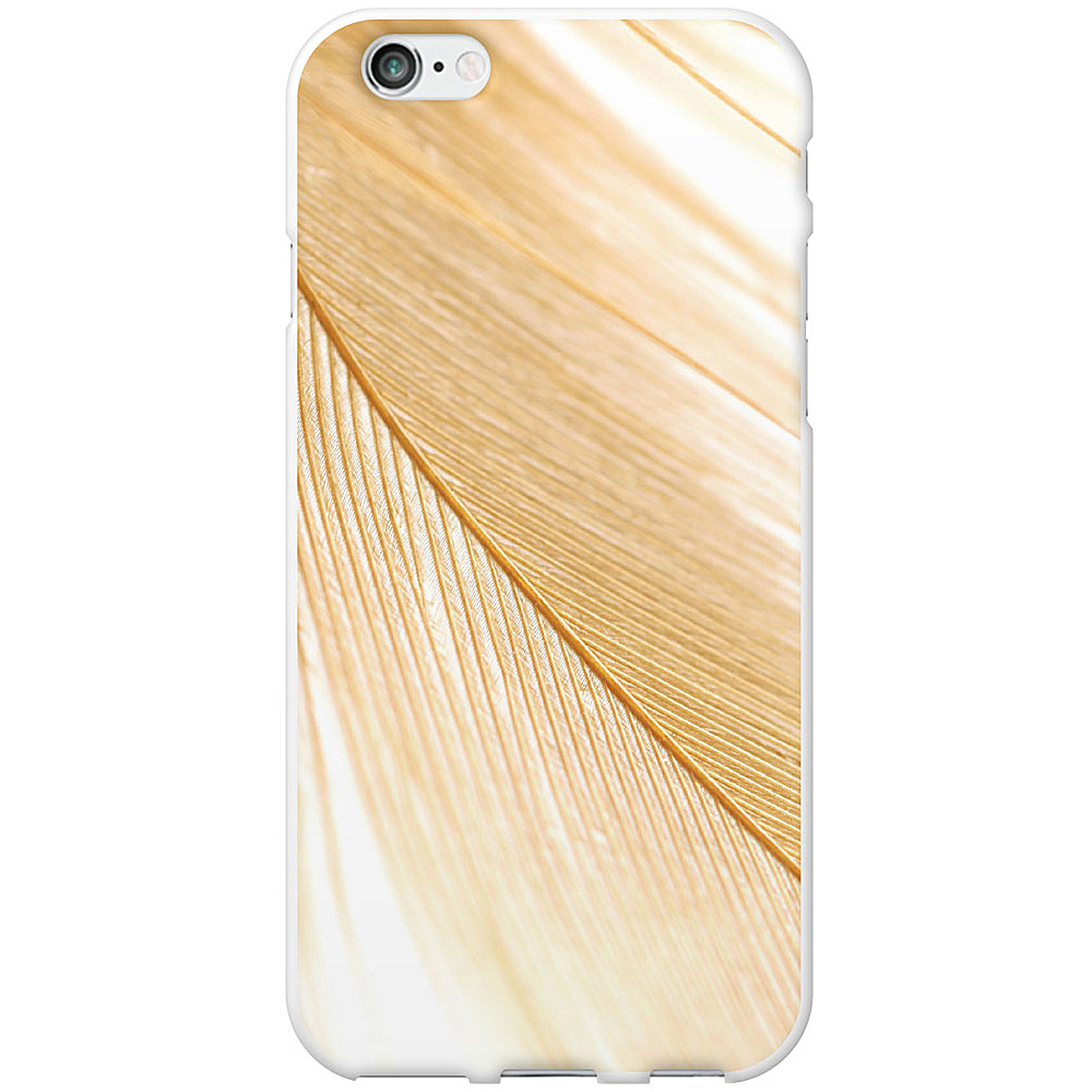 Centon Electronics OTM Glossy White iPhone 6 Case Feather Collection Gold Centon Electronics Electronic Cases