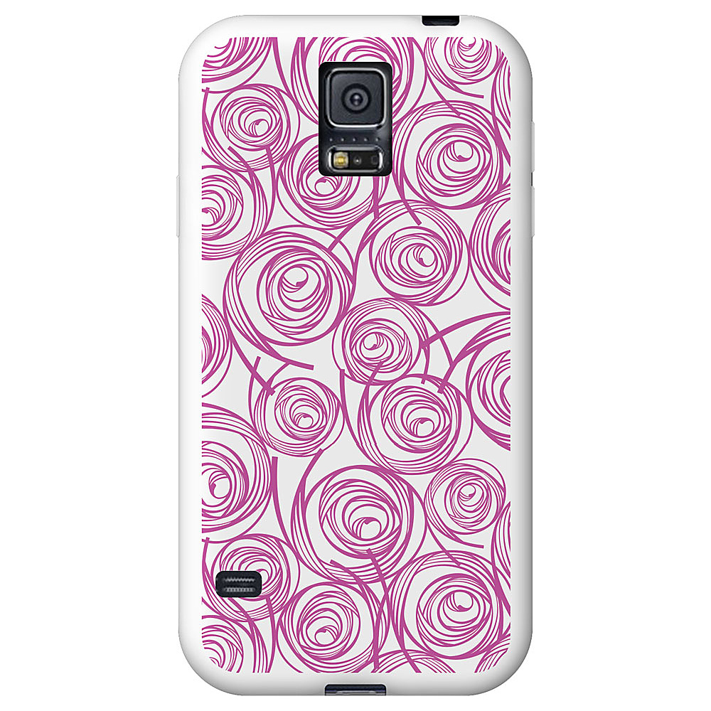 Centon Electronics OTM Glossy White Galaxy S5 Case New Age Collection Swirls Centon Electronics Personal Electronic Cases