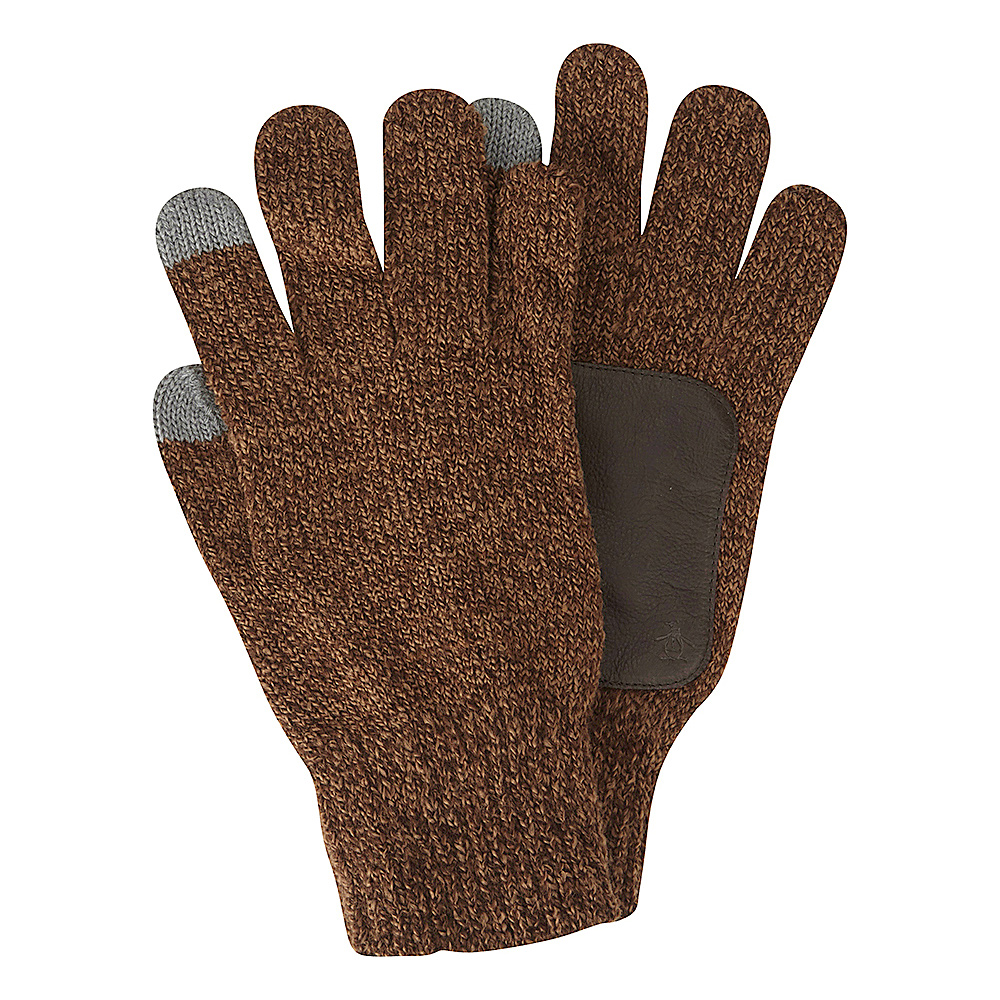 Original Penguin Milton Knit TouchTek Gloves Brown Original Penguin Gloves