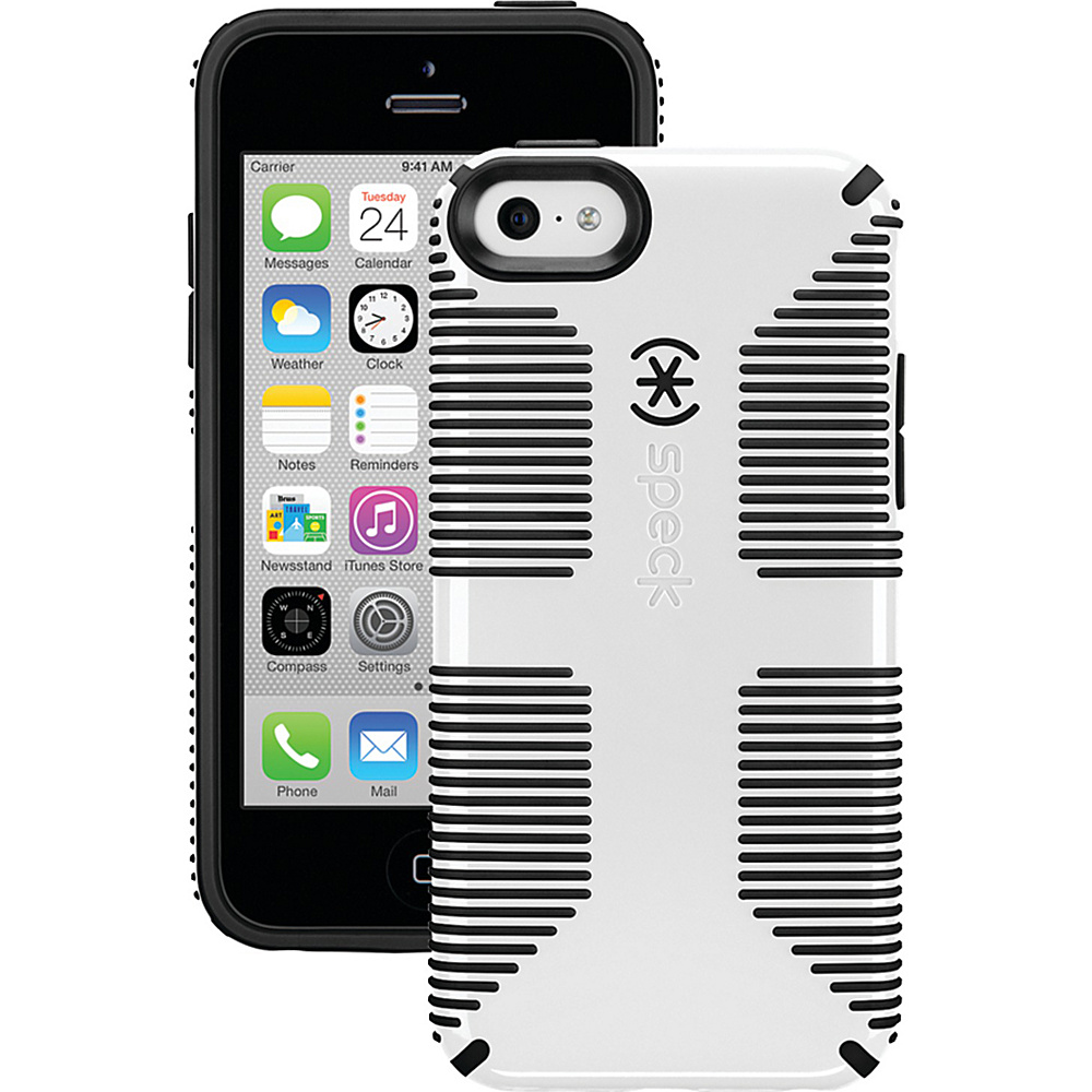 Speck iPhone 5c Candyshell Grip Case White Black Speck Personal Electronic Cases
