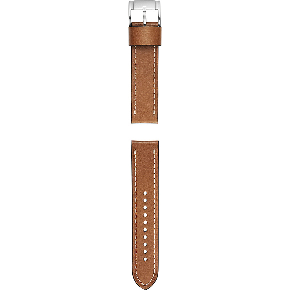 Fossil Leather 22mm Watch Strap Light Brown Fossil Watches