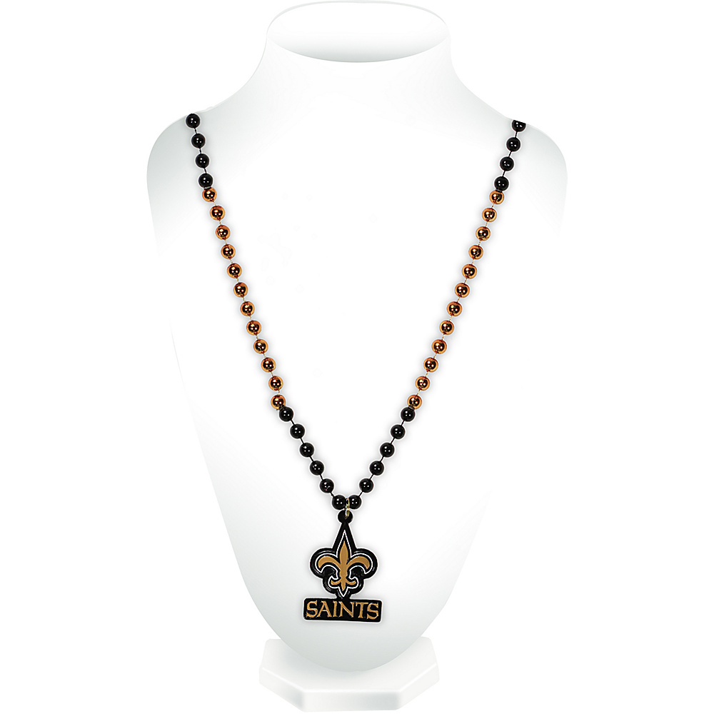 Luggage Spotters NFL New Orleans Saints Sports Beads With Medallion Black Luggage Spotters Other Fashion Accessories